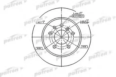 Тормозной диск PATRON купить