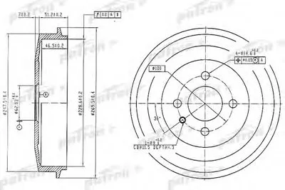 Тормозной барабан PATRON купить