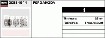 Тормозной суппорт Remanufactured REMY (Multiline) DELCO REMY купить