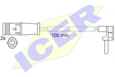 Сигнализатор, износ тормозных колодок ICER купить