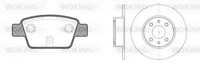 Комплект тормозов, дисковый тормозной механизм WOKING купить