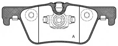 Комплект тормозных колодок, дисковый тормоз ADVANCE OPEN PARTS купить