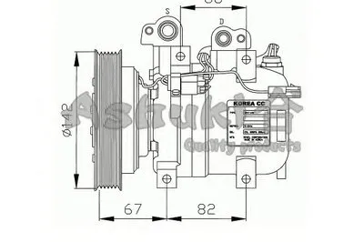 Компрессор, кондиционер ASHUKI купить