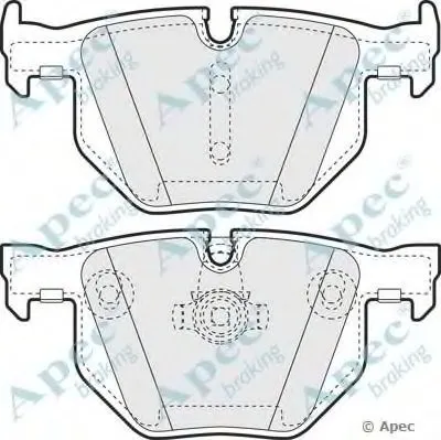 Комплект тормозных колодок, дисковый тормоз APEC braking купить