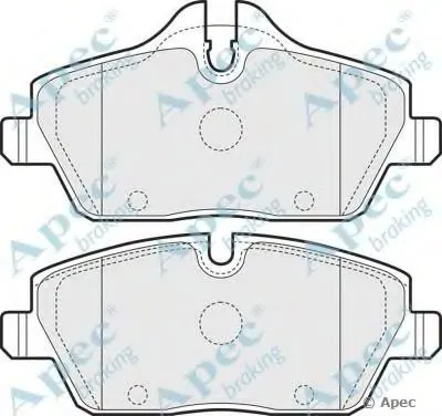Комплект тормозных колодок, дисковый тормоз APEC braking купить