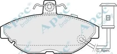 Комплект тормозных колодок, дисковый тормоз APEC braking купить