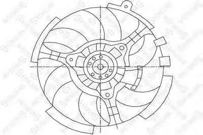 Вентилятор, охлаждение двигателя STELLOX купить