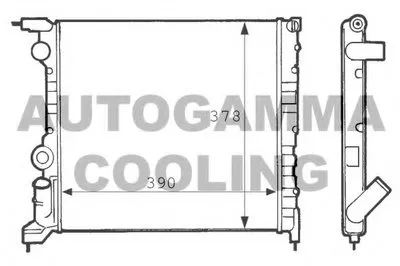 Радиатор, охлаждение двигателя AUTOGAMMA купить