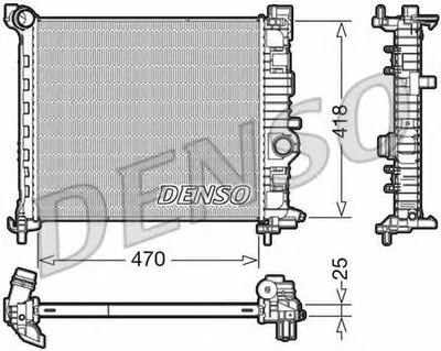 Радиатор, охлаждение двигателя DENSO купить