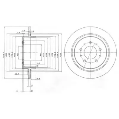 Тормозной диск DELPHI купить