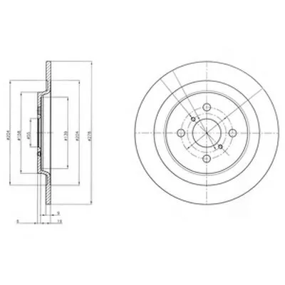 Тормозной диск DELPHI купить