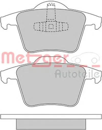 Комплект тормозных колодок, дисковый тормоз METZGER купить