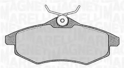 Комплект тормозных колодок, дисковый тормоз MAGNETI MARELLI купить