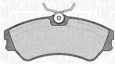 Комплект тормозных колодок, дисковый тормоз MAGNETI MARELLI купить