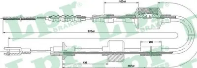 Тросик сцепления LPR купить