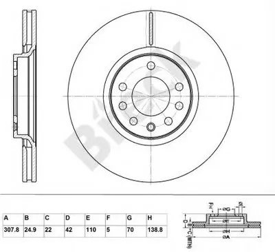 Тормозной диск BRECK купить