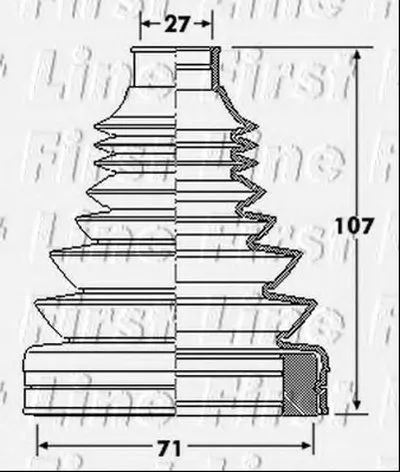 Пыльник, приводной вал FIRST LINE купить