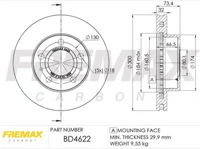 Тормозной диск Premium Carbon + FREMAX купить