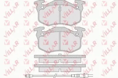 Комплект тормозных колодок, дисковый тормоз VILLAR купить