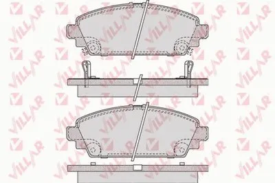 Комплект тормозных колодок, дисковый тормоз VILLAR купить