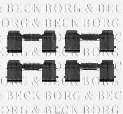 Комплектующие, колодки дискового тормоза BORG & BECK купить