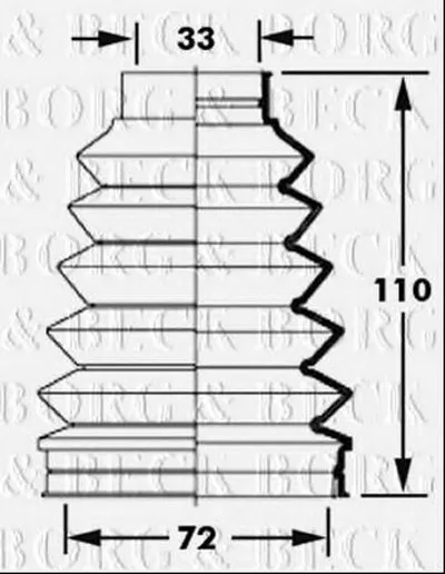 Пыльник, приводной вал BORG & BECK купить