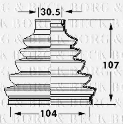 Пыльник, приводной вал BORG & BECK купить