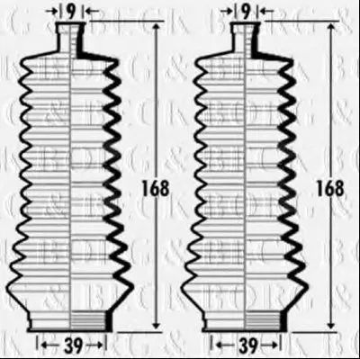 Пыльник, рулевое управление BORG & BECK купить