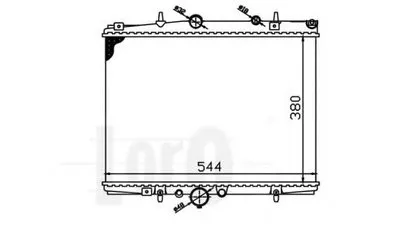 Радиатор, охлаждение двигателя LORO купить