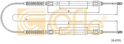 Трос, стояночная тормозная система COFLE купить