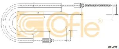 Трос, стояночная тормозная система COFLE купить