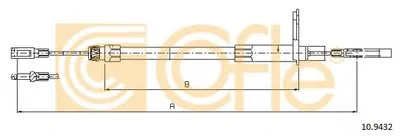 Трос, стояночная тормозная система COFLE купить