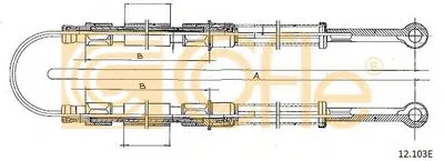 Трос, стояночная тормозная система COFLE купить