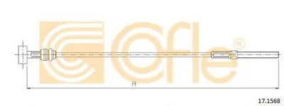 Трос, стояночная тормозная система COFLE купить