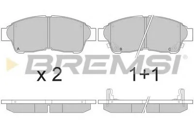 Комплект тормозных колодок, дисковый тормоз BREMSI купить