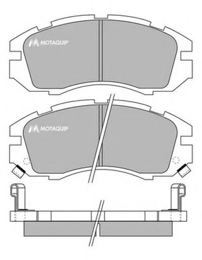 Комплект тормозных колодок, дисковый тормоз MOTAQUIP купить