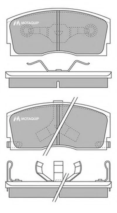 Комплект тормозных колодок, дисковый тормоз MOTAQUIP купить