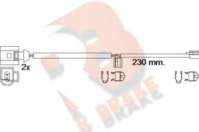 Сигнализатор, износ тормозных колодок R BRAKE купить