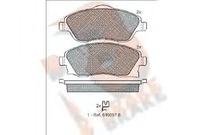 Комплект тормозных колодок, дисковый тормоз R BRAKE купить