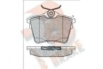 Комплект тормозных колодок, дисковый тормоз R BRAKE купить