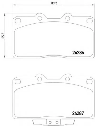 Комплект тормозных колодок, дисковый тормоз HELLA купить