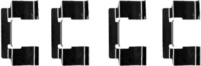 Комплектующие, колодки дискового тормоза HELLA купить