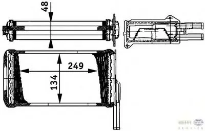 Теплообменник, отопление салона BEHR HELLA SERVICE HELLA купить