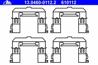 Комплектующие, колодки дискового тормоза ATE купить