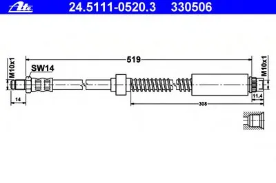 Тормозной шланг ATE купить