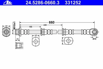 Тормозной шланг ATE купить