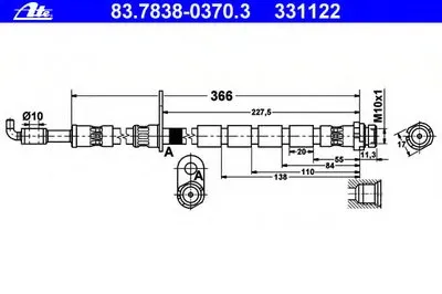 Тормозной шланг ATE купить