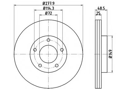 Тормозной диск MINTEX купить