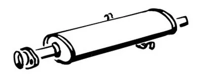 Средний глушитель выхлопных газов WALKER купить