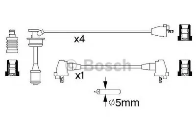 Комплект проводов зажигания BOSCH купить